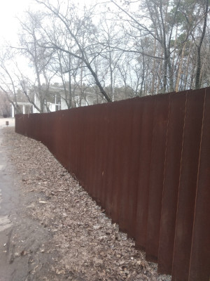 В липецком парке Металлургов появились ржавые клумбы и забор 