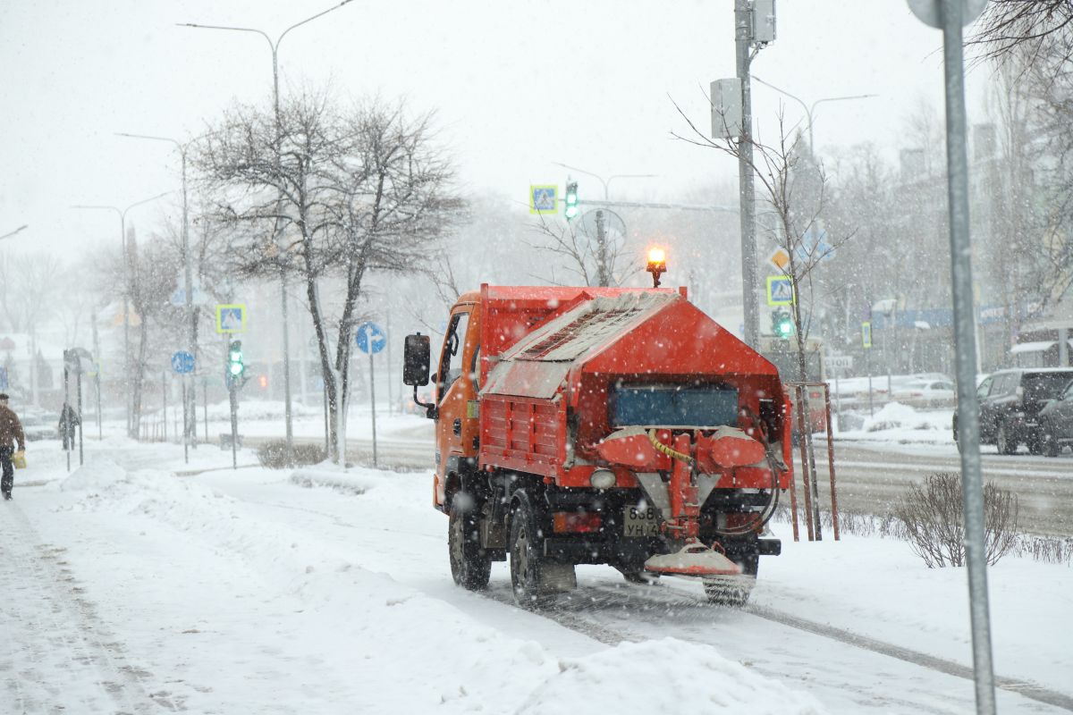 настоящий дед мороз. снег ы липецке.