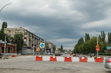 Вторую половину улицы Плеханова закрыли на ремонт