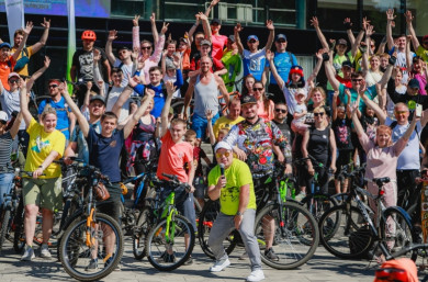Велопарад и велогонка собрали более 1 500 липчан