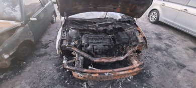 В Грязях на одной улице сгорели три автомобиля