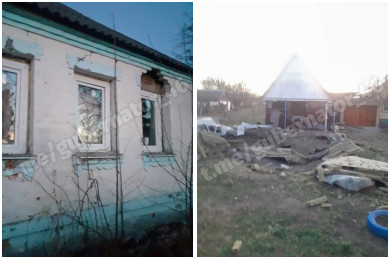 34 снарядами обстреляны два посёлка в Курской области — в них нет света