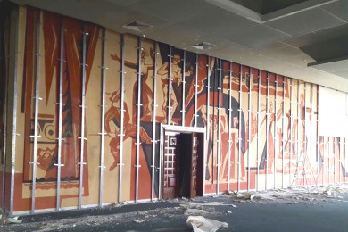 Уникальную фреску нашли во время ремонта липецкого театра