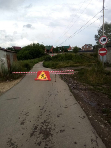 В Липецке закрыли проезд по улице из-за ремонта