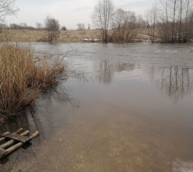 В Липецкой области из-за паводка три моста скрылись под водой