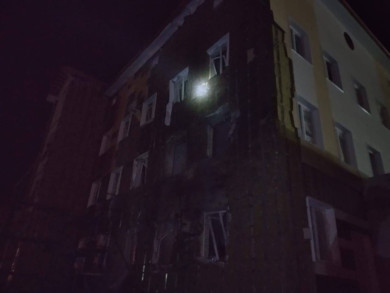 Беспилотник упал на здание больницы в Липецкой области
