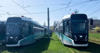 В Липецк привезли 18 новых трамваев