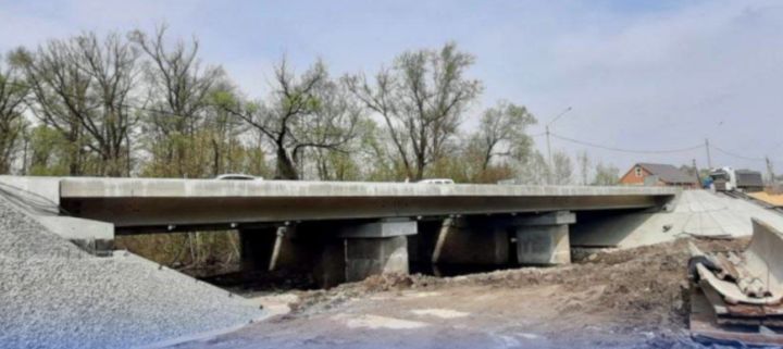 Размытый паводком мост в Липецкой области отремонтируют в сентябре