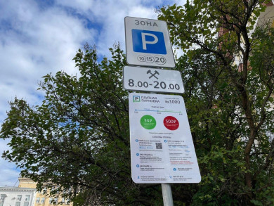В Липецке в первый день работы пустуют платные парковки