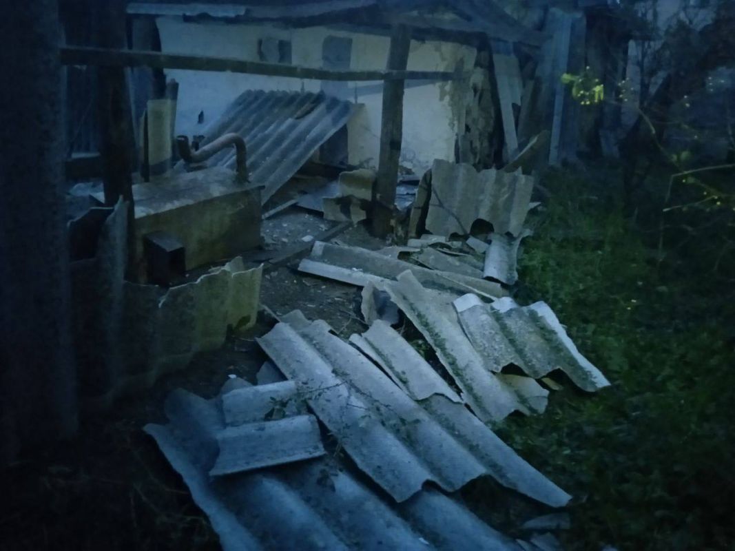 последствия атаки дрона в селе Долгое