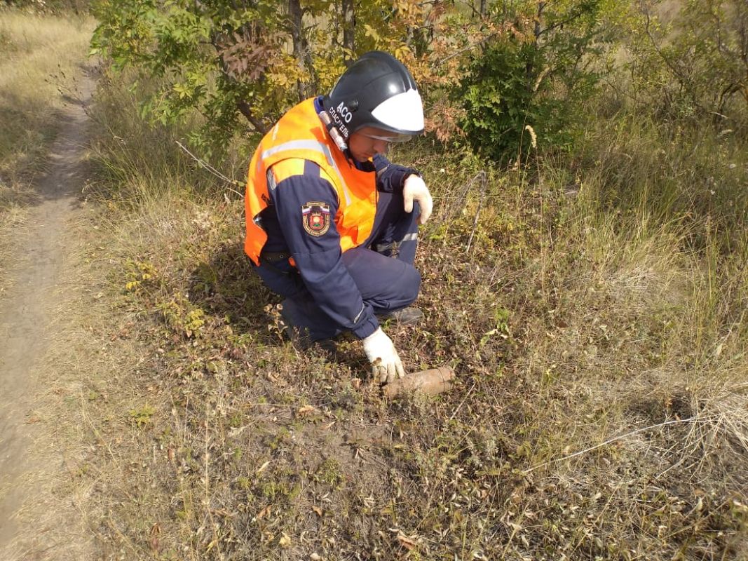 Под Липецком взорвали снаряд