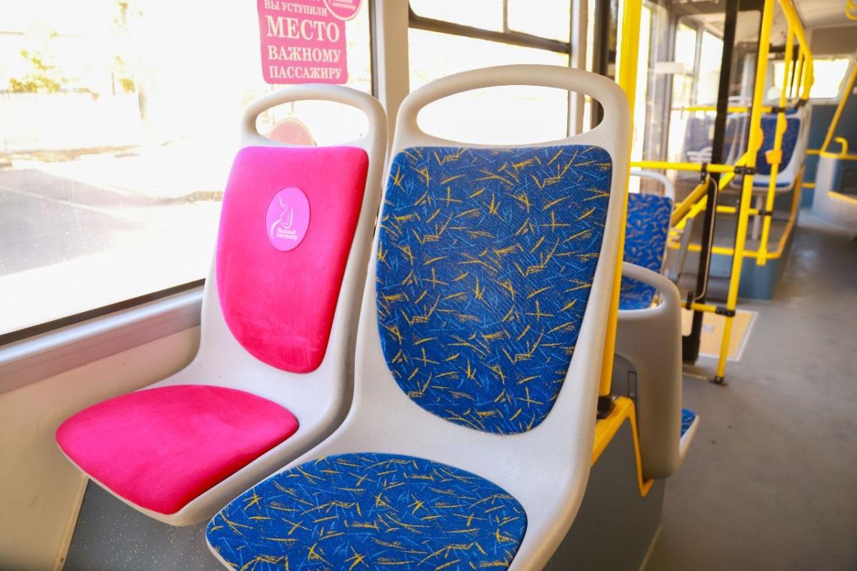 Место важному пассажиру: в липецких автобусах установили розовые места для беременных