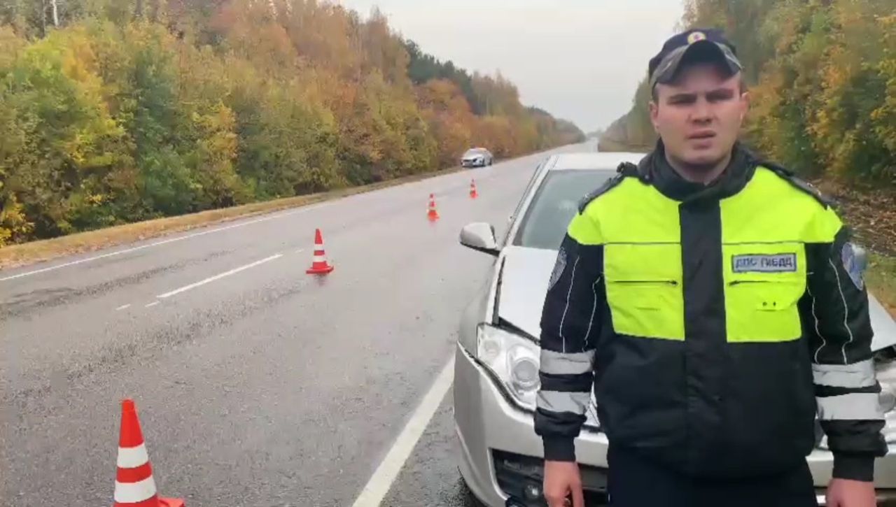 На трассе под Липецком иномарка насмерть сбила пешехода