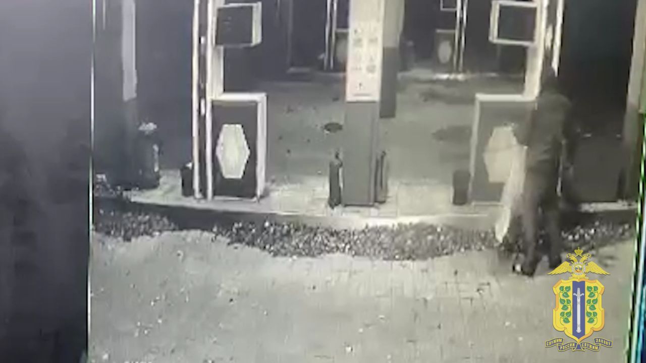 Ельчанин в балаклаве зашёл на заправку и украл пистолеты