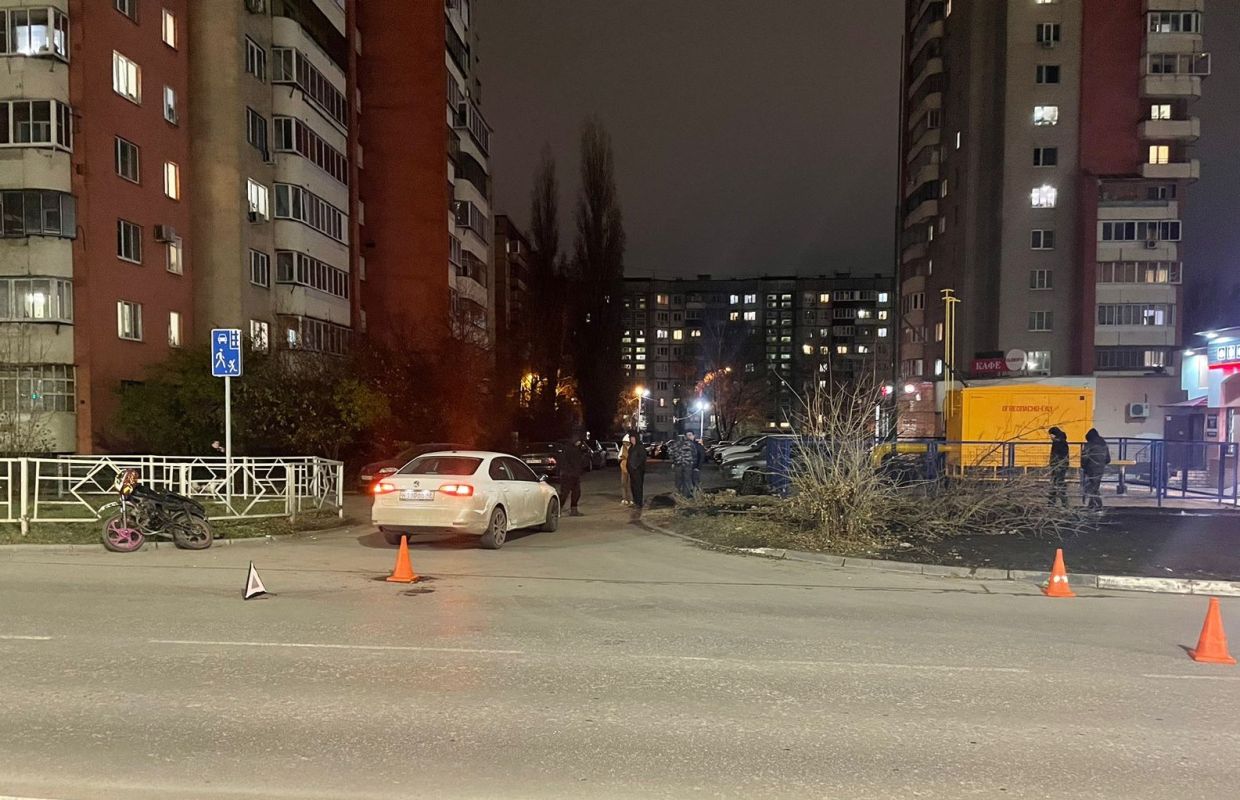 В Липецке юный мотоциклист пострадал в столкновении с автомобилем
