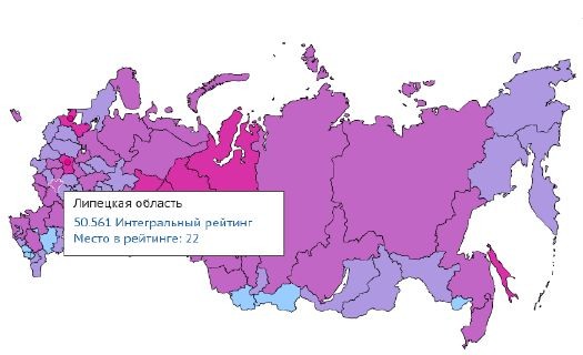 Липецк карта россии