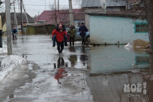 Весенний паводок в Липецке