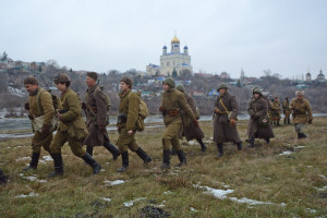На берегу реки в Ельце воспроизвели сражения Красной армии
