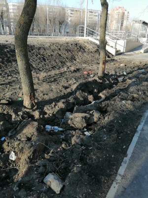 Подрядчик решил не убираться на проспекте Победы после реконструкции
